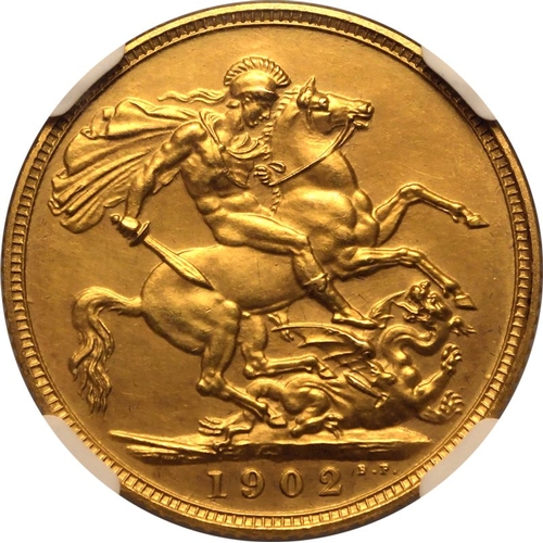 89 - PF 61 MATTE | UNITED KINGDOM. Edward VII, 1901-10. Gold Sovereign, 1902. London. Matte Proof. Bare h... 