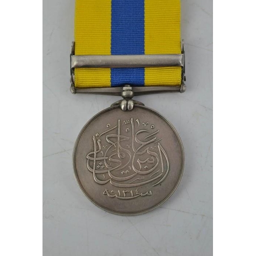 14 - A Sudan medal and clasp, 1897.