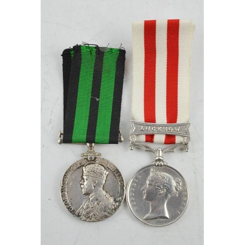 15 - Two medals - An India General Service medal to Pte H Johnstone - 21382 Highland light infantry and a... 