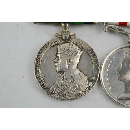 15 - Two medals - An India General Service medal to Pte H Johnstone - 21382 Highland light infantry and a... 