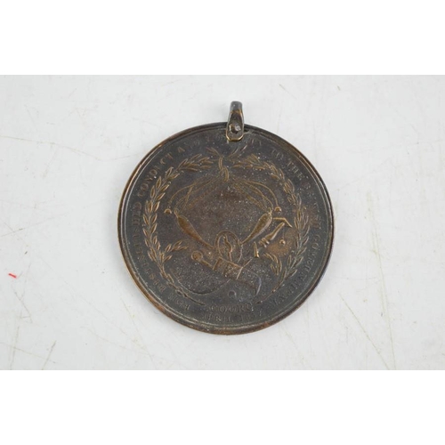 8 - A Coorg bronze medal, April 1837.