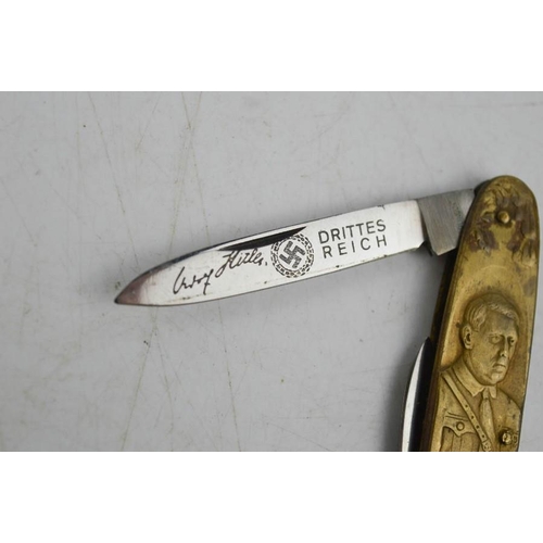 9 - An Adolf Hitler commemorative pen knife.