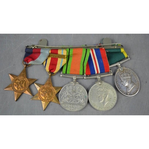 312 - A WWII medal group to TC Vardy RASC 916584. (5)