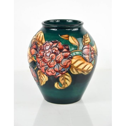 1 - A Moorcroft vase by D J Hancock, signed to the base, no. 5, and dated 1998, 21cm high.