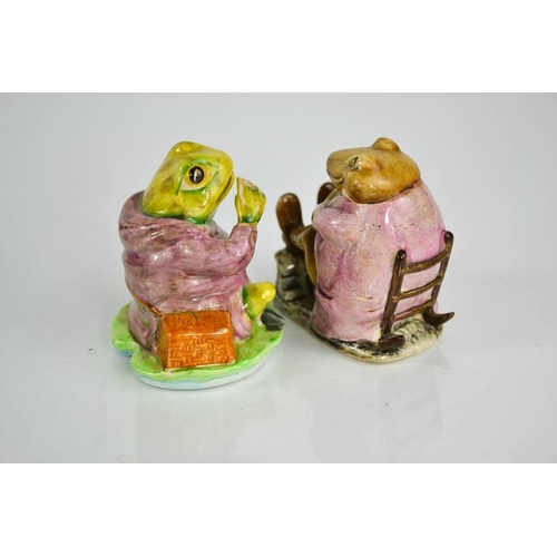 148 - Two Beswick Beatrix Potter figures; Mr Jeremy Fisher and Mr Jackson, 7cm high.