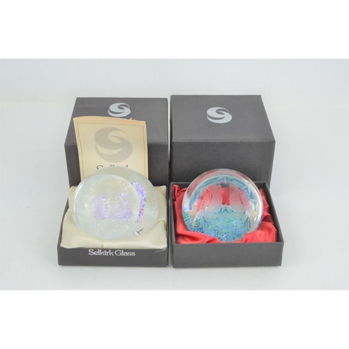 123 - Two Selkirk limited edition paperweights 