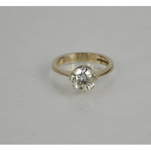 170 - An 18ct white gold diamond solitaire, 1.57ct diamond approximately, size J, colour IJ, SI2,  4.1g.