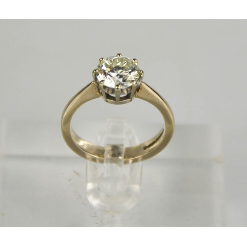 170 - An 18ct white gold diamond solitaire, 1.57ct diamond approximately, size J, colour IJ, SI2,  4.1g.