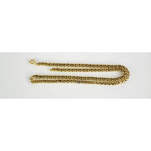 172 - A 9ct gold chain link necklace, 11.55g.