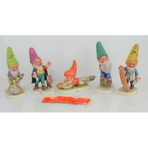 43 - A group of five Goebel Figurines to include Sepp the Beer Buddy, Brum the Lawyer, Wim the Court Supp... 