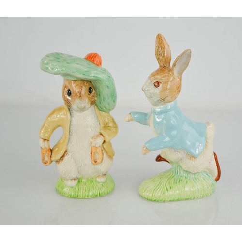 79 - Two large Royal Doulton Beatrix Potter figures.