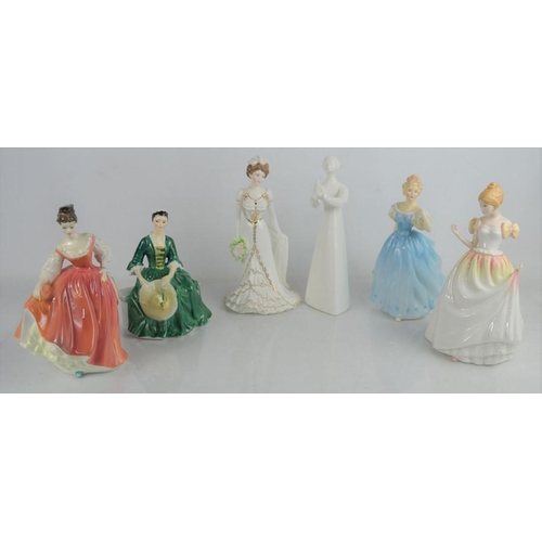 84 - A group of porcelain Royal Doulton ladies to include HN3427, HN2835, HN228, HN2178, HN2470 and a lim... 