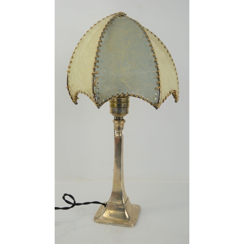 185a - An silver Art Deco table lamp, hallmarked Birmingham 1932, 42cm high