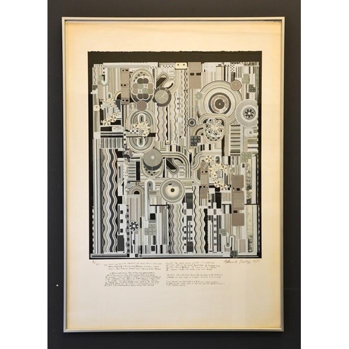 58 - Eduardo Paolozzi (1924-2005):Pieces for Orchestra, woodblock print, limited edition 4/200, signed an... 