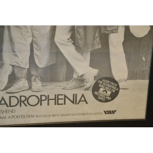 66 - A Quadrophenia original cinema advertising poster, 100cms x 75cms