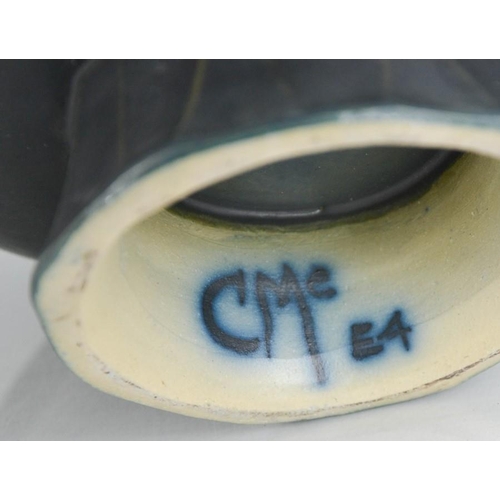 77 - Catriona McLeod (born 1946): Studio pottery footed bowl, initialled CMc and E4 to the base.