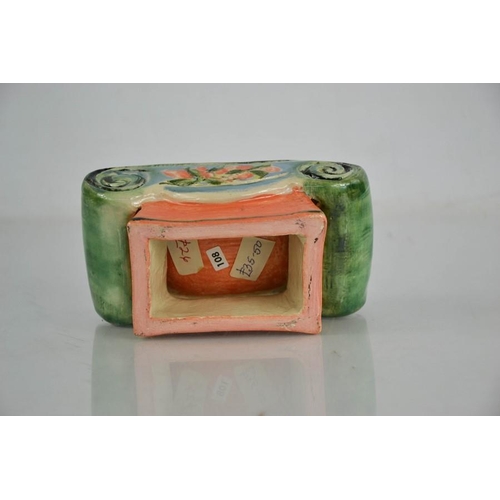 86 - Vicky Walton (20th century): studio pottery soap dish.