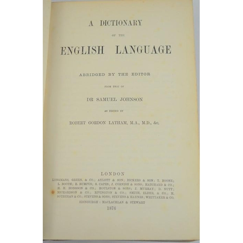 504 - Dr Samuel Johnson dictionary 1876.