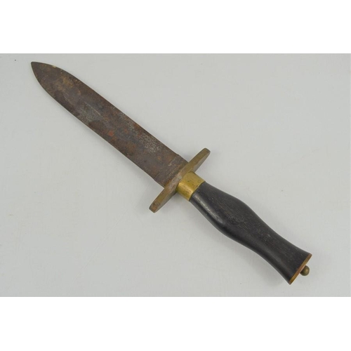 506 - A 19th century spear point Bowie knife by Manson of Sheffield, 31cm