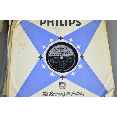 522 - A group of 78rpm records to include The Crickets, Eve Boswell, Don Rondo, The Tunettes, Guy Mitchell... 