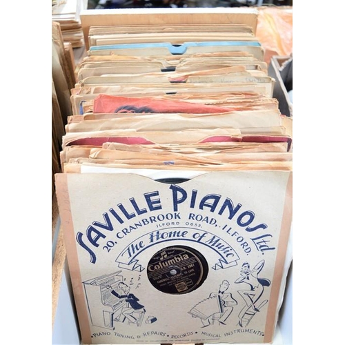 525 - A group of Frank Sinatra 78rpm records to include some early examples and samplers for radio station... 