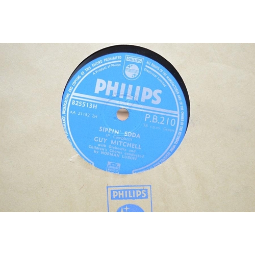 527 - A group of 78rpm records to include Frankie laine, Dinah Shore, Jackie Gleason, Andy Williams, Tony ... 