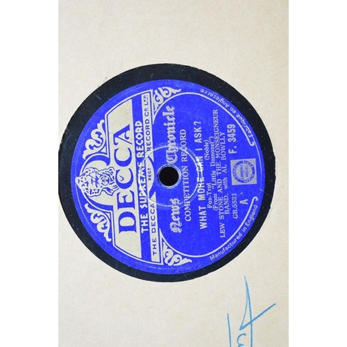 528 - A group of 78rpm records to include Jim Dale, Johnnie Ray, Lew Stone, The Four Aces, Bing Crosby, Er... 