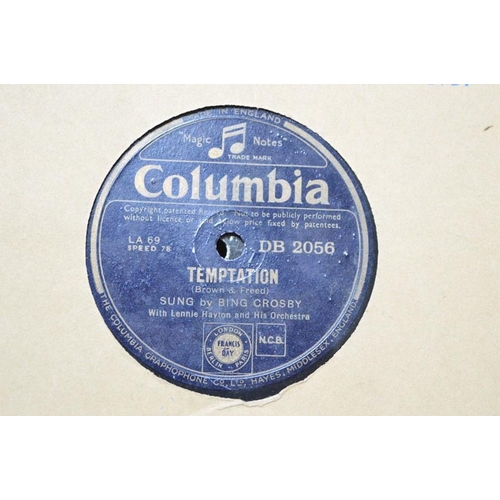 528 - A group of 78rpm records to include Jim Dale, Johnnie Ray, Lew Stone, The Four Aces, Bing Crosby, Er... 