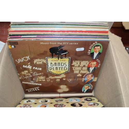 529 - A group of LP records to include Ella Fitzgerald, Lindisfarne, Tammy Wynette, Cliff Richard, Peggy L... 
