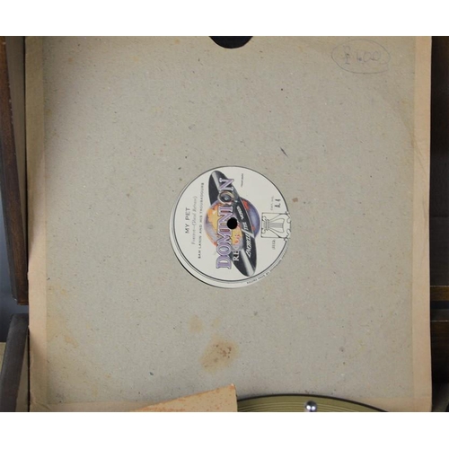 531 - A HMV model 2128A  electric gramophone together with a quantity of 78