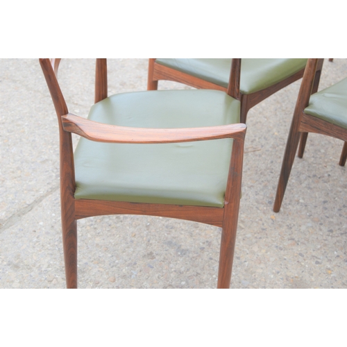 107a - A set of six Mid-Century Danish ‘Model 94’ dining chairs by Johannes Andersen for Christian Linneber... 