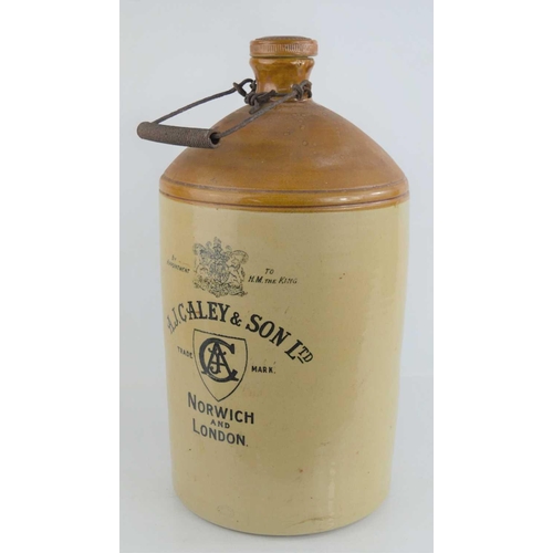 210 - An early 20th century A.J Caley & Son Ltd stoneware beverage dispenser, two gallon. (Dimensions: 45c... 