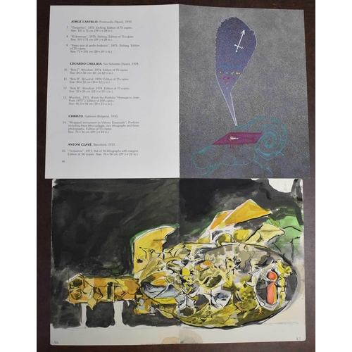 36 - Graham Sutherland: a pamphlet of three works by the artist, together with a catalogue featuring artw... 