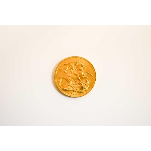 3 - A George V full gold sovereign dated 1912.