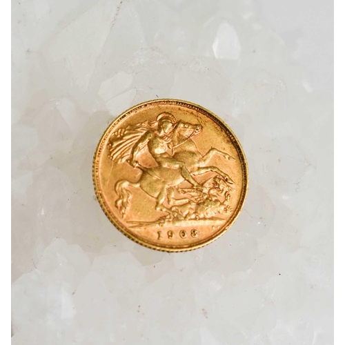 44 - An Edward VII full gold sovereign dated 1904 and with Melbourne mint mark.