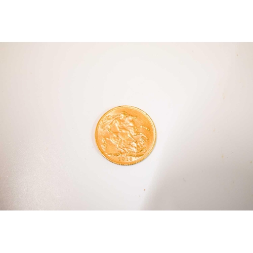 57 - A George V full gold sovereign dated 1913.