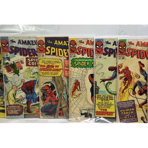 251 - Marvel Comics: The Amazing Spiderman issues 18 to 39, published 1964 to 1966.