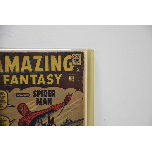 268 - Amazing Fantasy No.15 published by Marvel Comics in August 1962 featuring the first appearance of Sp... 