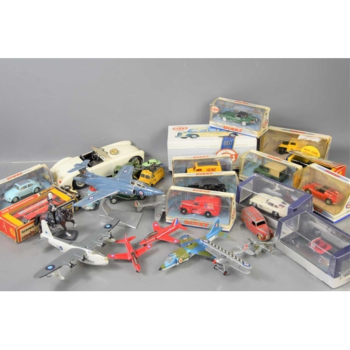 336 - A group of boxed Dinky and other diecast vehicles, together with various Corgi and Dinky model vehic... 