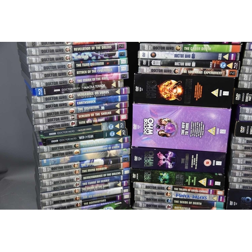 362 - A large collection of Doctor Who dvd boxsets, Blu-rays and limited edition Steelbooks featuring enti... 