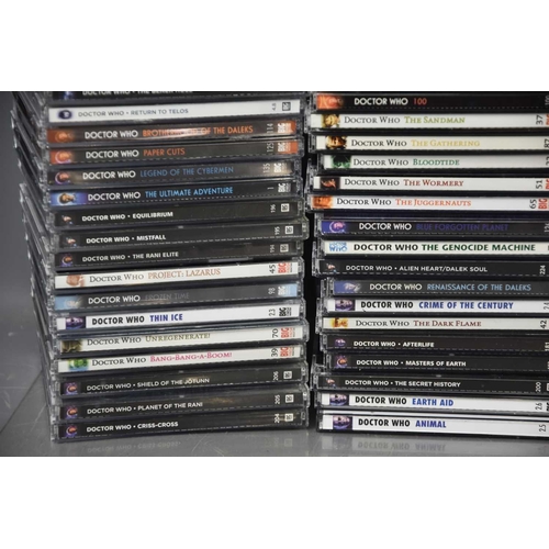 368 - A large collection of Doctor Who cd audio books to include The Lost Stories.