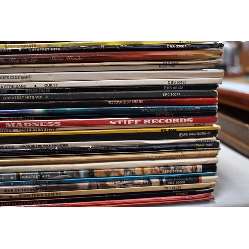 364 - A large group of vinyl record LPs to include Kate Bush, Abba, Adam and the Ants, Gary Numan, Blondie... 