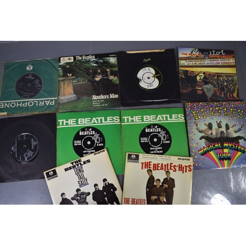 377 - A collection of Beatles vinyl LPs comprising of Magical Mystery Tour, White Album, With the Beatles,... 