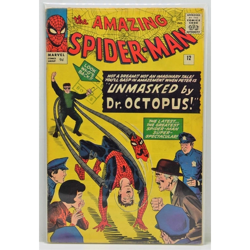 240 - Marvel Comics: The Amazing Spiderman #12 / No.12, published 1964, 9d copy.