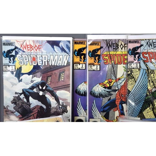 243 - Marvel Comics: Web of Spider-Man (Vol 1) complete run of 1 to 129 and 10 annuals, some duplicates to... 