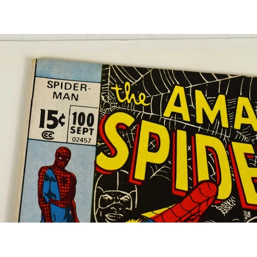 245 - Marvel Comics: The Amazing Spiderman issues numbers 100, 101 and 102, number 101 features the first ... 