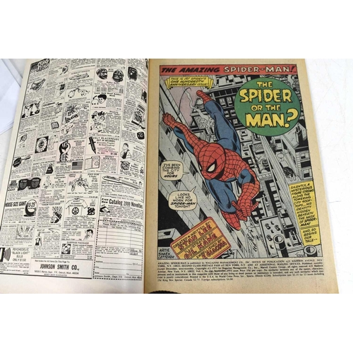 245 - Marvel Comics: The Amazing Spiderman issues numbers 100, 101 and 102, number 101 features the first ... 