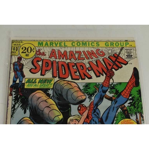 246 - Marvel Comics: The Amazing Spiderman issue numbers #103 to #128, published 1972 and 1973, featuring ... 