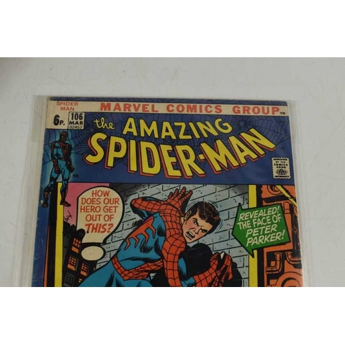 246 - Marvel Comics: The Amazing Spiderman issue numbers #103 to #128, published 1972 and 1973, featuring ... 