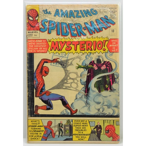 248 - Marvel Comics: The Amazing Spiderman #13 / No.13, first appearance of Mysterio, published 1964, 9d c... 